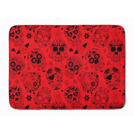 Carolines Treasures Day of the Dead Orange Machine Washable Memory Foam Mat BB5119RUG